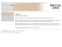 Tablet Screenshot of becoz.org